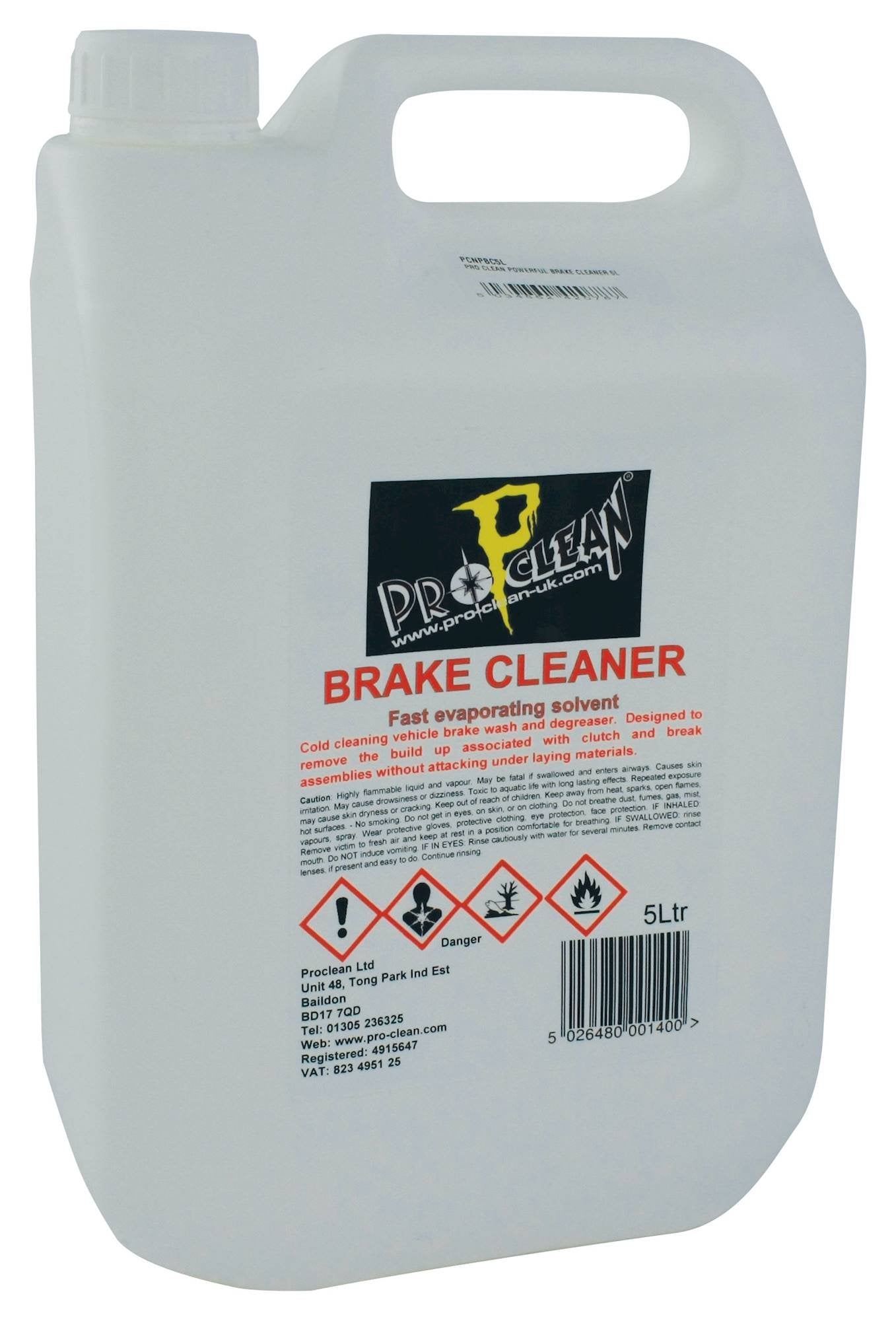 Pro Clean Powerful Brake Cleaner 5 Litre