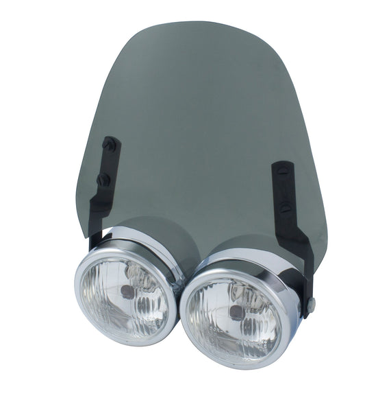 Airblade Light Smoked Screen For Dominator Headlight With Fitting Kit