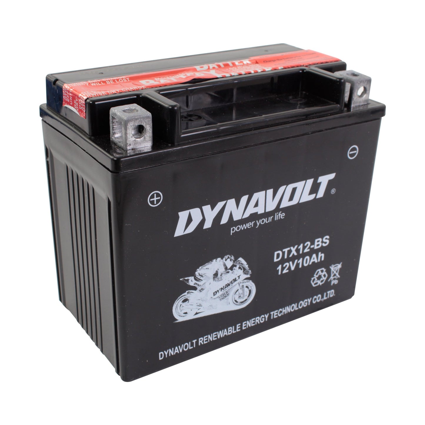 Dynavolt DTX12BS Maintenance Free Battery With Acid Pack YTX12-BS